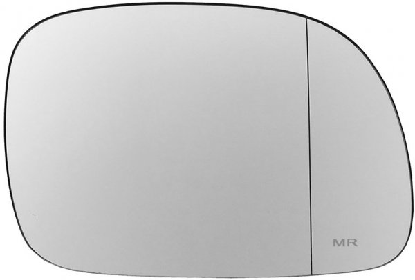 Szkło lusterka prawe PODGRZEWANE ASFERYCZNE + MOCOWANIE Dodge Caravan 1996-2008