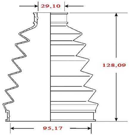 Osłona przegubu napędowego przedniego zewnętrznego Toyota Highlander 2001-2002