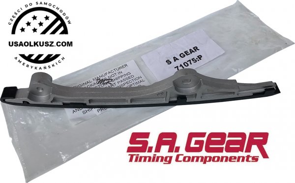 Prowadnica lewa dolna łańcucha rozrządu silnika Lincoln MKX 3,5 V6 iVCT 2007-2010