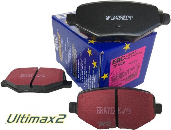 Tylne klocki Ultimax2 + tarcze hamulcowe 330mm EBC seria Premium Ford Flex 2009-2019