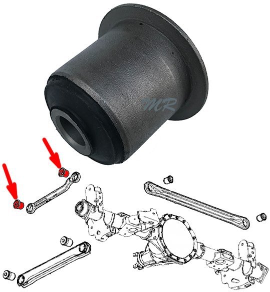 Tuleja tylnego górnego wahacza Chevrolet Suburban 1500 2000-2010