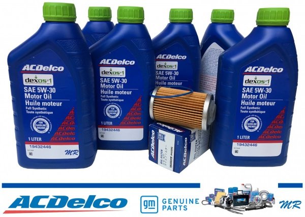 Filtr olej silnikowy 5W30 Dexos1 Gen3 Full Synthetic API SP ACDelco Pontiac G8 3,6 V6