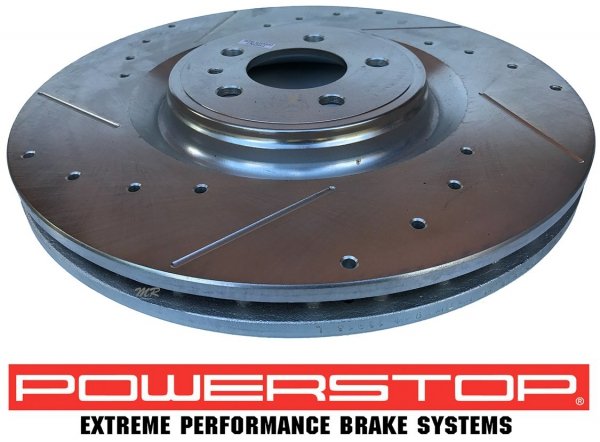 Przednia WIERCONA NACINANA tarcza hamulcowa 380mm POWERSTOP Ford Mustang Shelby GT500 5,8 V8