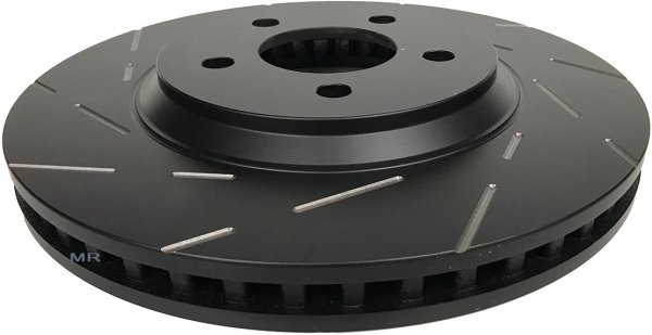 Przednie klocki GreenStuff + NACINANE tarcze hamulcowe EBC seria USR 316mm Ford Mustang 2005-2014