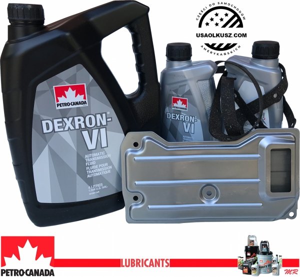 Filtr oraz olej Dextron-VI automatycznej skrzyni biegów AW4 Jeep Comanche MJ