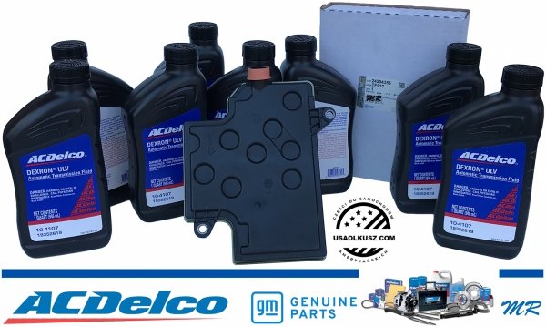Olej Dextron ULV + filtr automatycznej skrzyni biegów 10L80 Chevrolet Tahoe 2021-