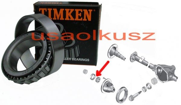 Łożysko kosza mechanizmu różnicowego tylnego mostu Dana 44 Jeep Commander