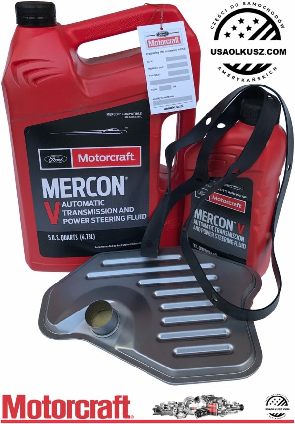 Filtr + olej skrzyni biegów Motorcraft MERCON V Ford Mustang 1996-2004