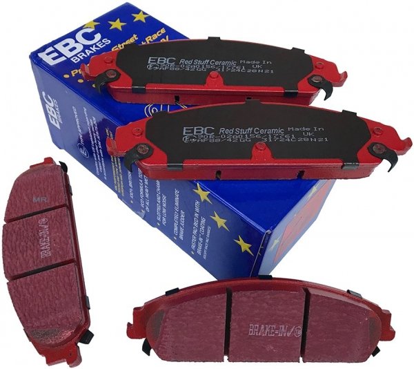 Przednie klocki REDSTUFF + tarcze hamulcowe 345mm EBC seria GD Dodge Charger