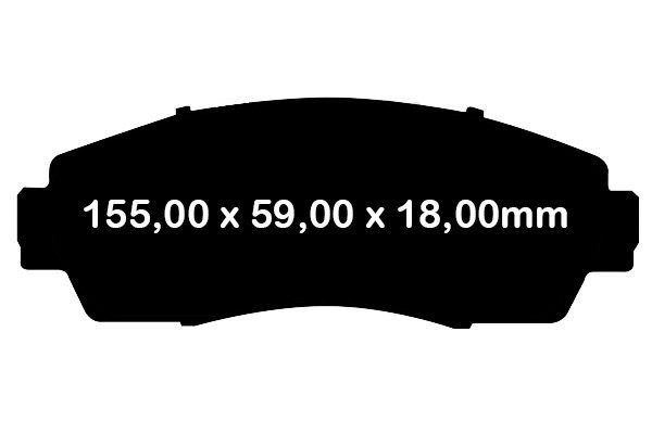 Przednie klocki Ultimax2 + tarcze hamulcowe EBC seria Premium Honda Odyssey 2005-2010