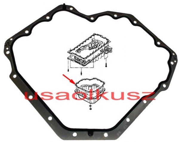 Uszczelka misy oleju silnika dolna Dodge Nitro 2,8 CRD