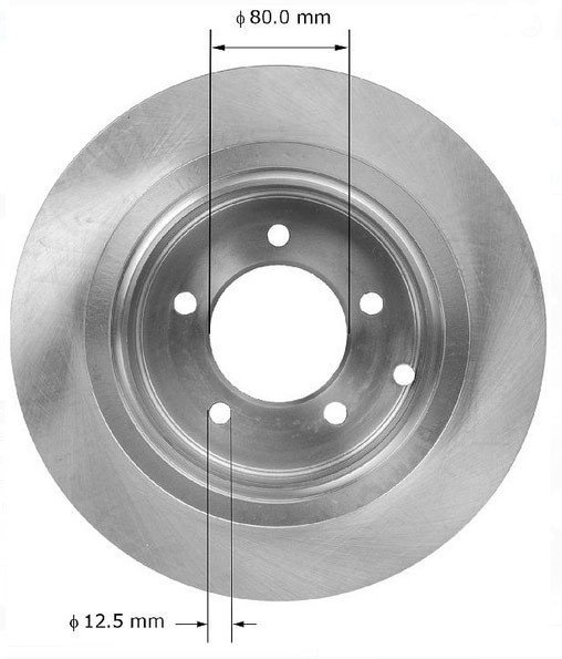 Klocki oraz tarcze hamulcowe tylne 302mm BREMBO Lancia Flavia