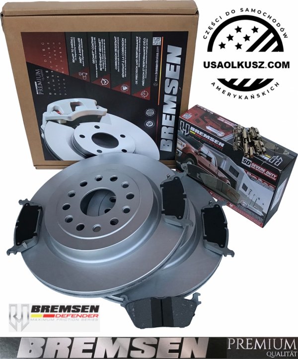 Tylne klocki + tarcze hamulcowe RAM 1500 DT 2019-