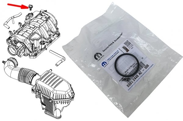 Oring uszczelniacz zaworu PCV Lancia Thema 5,7 V8