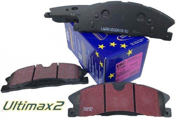 Klocki hamulcowe przednie EBC Ultimax2 do tarcz 352mm Lincoln MKT 2013-