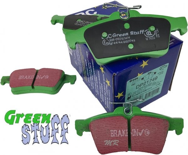 Tylne klocki GreenStuff + tarcze hamulcowe 280mm EBC seria Premium Ford Kuga 2013-2016