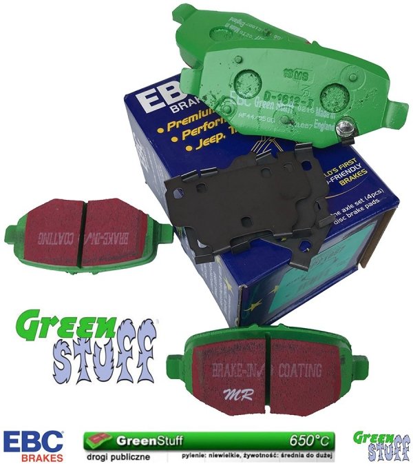Tylne klocki hamulcowe do tarcz 345mm EBC GreenStuff Ford Explorer 2013-