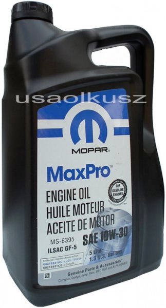Olej Silnikowy 10w30 Mopar Gf 5 Ms 6395 5l Silnik 3 5 V6