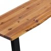 Ława z litego drewna akacjowego 160 cm