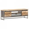 Szafka pod TV, 120x30x40 cm, lite drewno mango