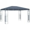 Altana ze sznurem lampek LED, 400x300 cm, antracytowa