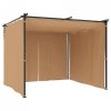 Altana ogrodowa z zasłonami, 3 x 3 m, antracytowa, stal