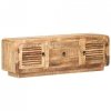 Szafka pod TV, 120x30x40 cm, surowe drewno mango