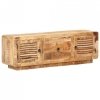 Szafka pod TV, 120x30x40 cm, surowe drewno mango