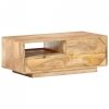 Stolik kawowy, 90 x 50 x 35 cm, lite drewno mango
