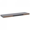 Półki ścienne, 4 szt., szare, 90x23,5x3,8 cm, MDF