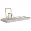 Półki ścienne, 4 szt., szarość betonu, 60 x 23,5 x 3,8 cm, MDF