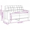 2-osobowa sofa z poduszkami, żółta, 120 cm, aksamit