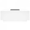 Stolik kawowy z LED Infinity, biały, 100x100x40 cm