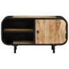 Szafka pod TV, 90x30x48 cm, surowe drewno mango