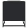 Szafka pod TV, czarna, 180,5x40x46 cm, materiał drewnopochodny