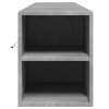 Ścienna szafka pod TV, z LED, szarość betonu, 180x31x39,5 cm