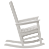 Krzesełka bujane  2 sztuki Białe 70x92x107.5 cm HDPE, Krzesełko bujane  Białe 70x92x108 cm HDPE