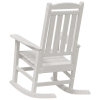 Krzesełka bujane  2 sztuki Białe 70x92x107.5 cm HDPE, Krzesełko bujane  Białe 70x92x108 cm HDPE