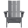 Składane krzesła Adirondack  2 sztuki Jasnoszare 74.5x80.5x90 cm HDPE, Składane krzesło Adirondack  Jasnoszare 74.5x80.5x90 cm HDPE