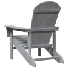 Krzesła Adirondack 2 szt Jasnoszare 74x82x90 cm HDPE,  Krzesło Adirondack Jasnoszare 74x82x91 cm HDPE