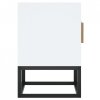 Szafka pod TV, biała, 105x30x45 cm, materiał drewnopochodny