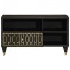 Szafka pod telewizor, 80x33x46 cm, lite drewno mango