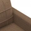 Sofa 3-osobowa, brązowa, 180 cm, tapicerowana tkaniną