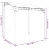 Zadaszenie, kremowe, 2x2,3 m, 180 g/m², tkanina i stal