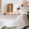 Półka, 60x30x(2-6) cm, surowe lite drewno dębowe