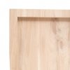 Półka, 80x60x(2-6) cm, surowe lite drewno dębowe