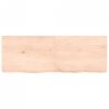 Półka, 140x50x(2-6) cm, surowe lite drewno dębowe