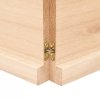 Półka, 200x60x(2-4) cm, surowe lite drewno dębowe