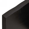Półka, ciemnobrązowa, 120x50x(2-4) cm, wykończone drewno dębowe