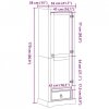 Szafa Corona, 55x38x170 cm, lite drewno sosnowe